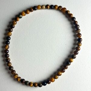 NWOT Elastic Tiger’s Eye Beaded Anklet
